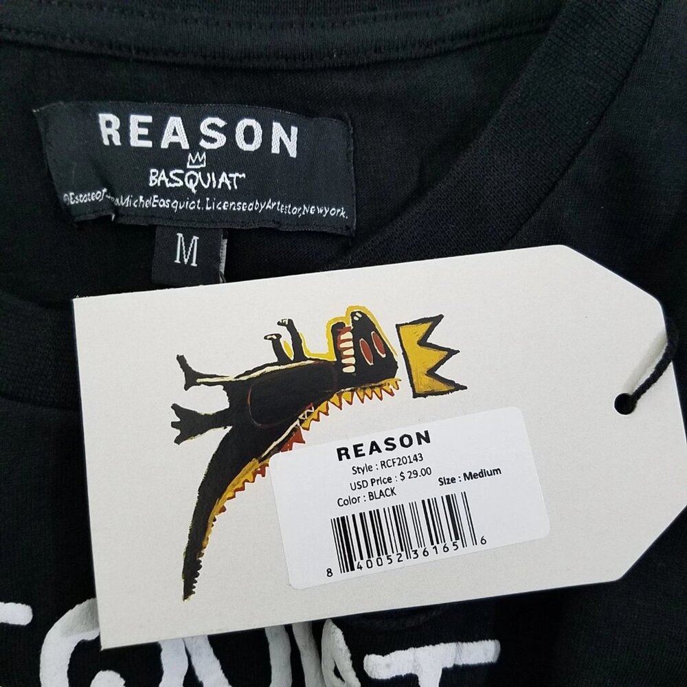 Reason x Basquiat Pez Dino T-Shirt Mens Size Medium - Picture 3 of 5